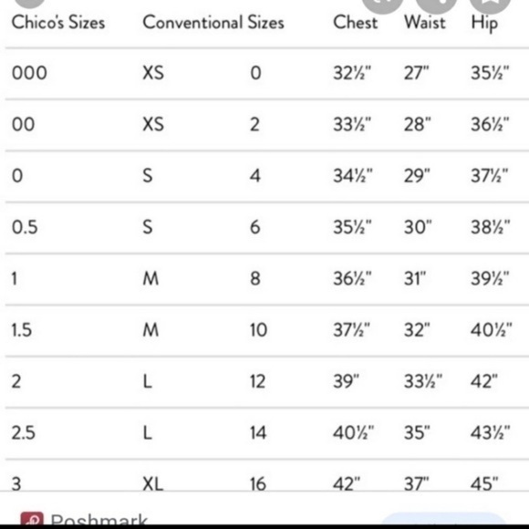 Chicos stripped long sleeve top Small - Picture 8 of 8